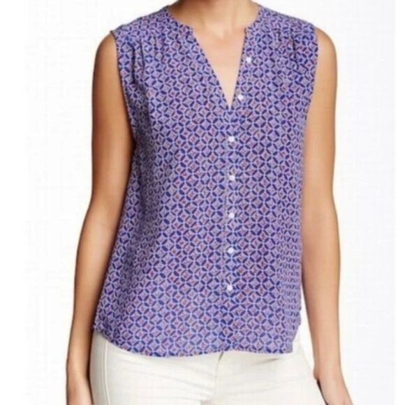 Joie Tops - Like New! Joie Finnegan Button Front 100% Silk Tank Top in Size M